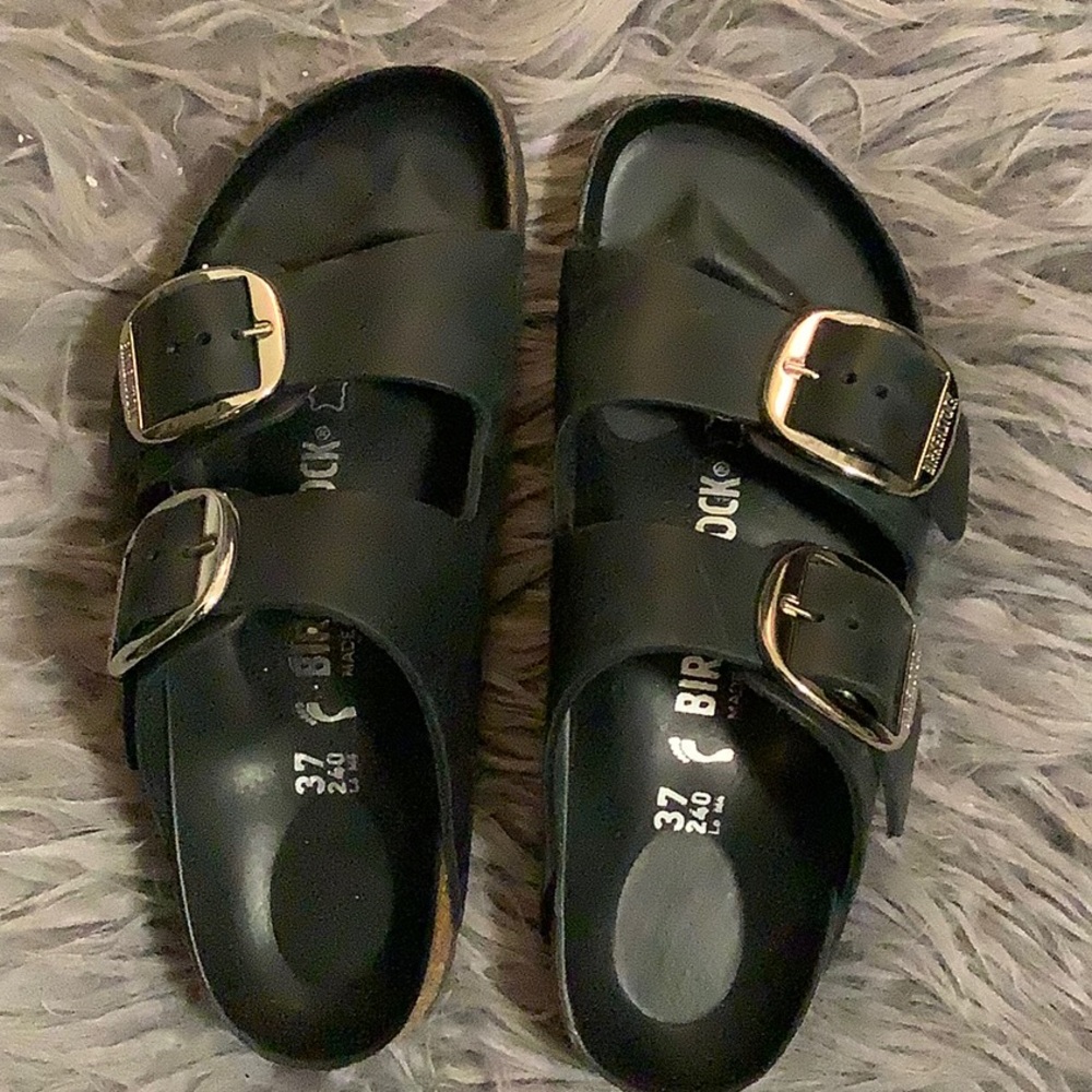 Birkenstock women’s narrow sandals, black